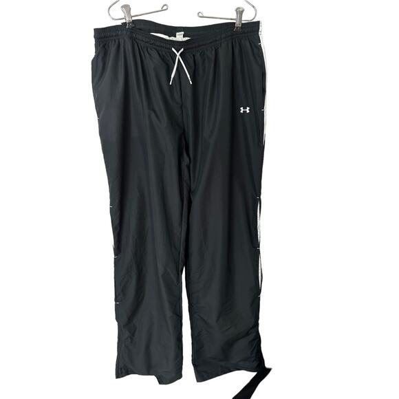 Under Armour mens sz large mens pants black nylon mesh lining - Picture 1 of 3